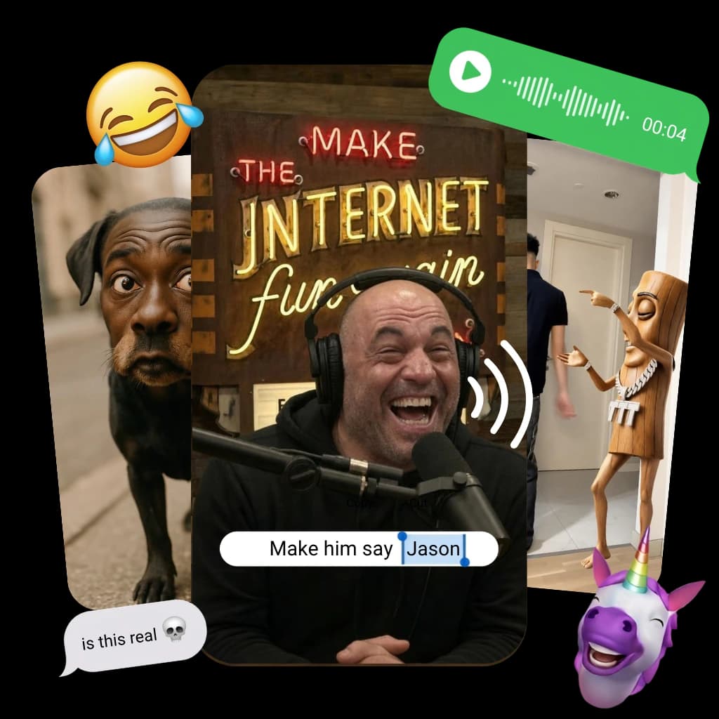 Examples of funny AI creations made with Parrot AI